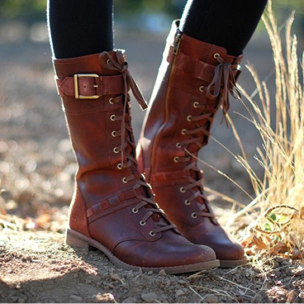 Timberland Earthkeepers Savin Hill Mid Calf Lace Up Leather Boots Shoes Size 8.5